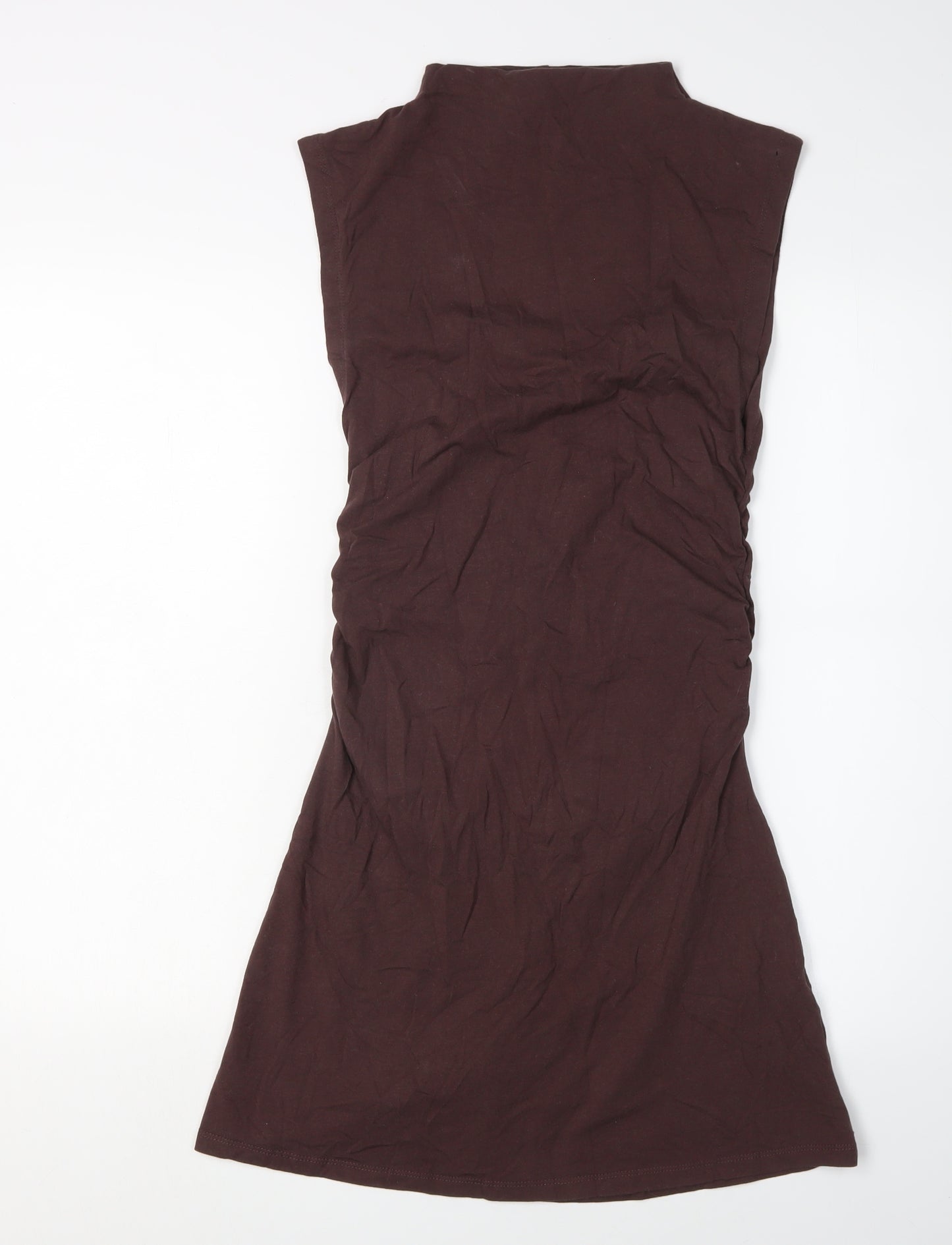 ASOS Design Brown Bodycon Dress - Size 8, Women
