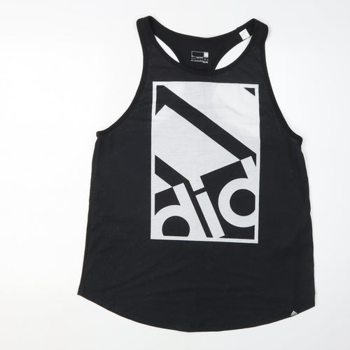 Adidas Men's Black Tank Gym Top - Size L
