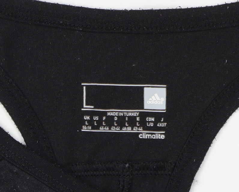 Adidas Men's Black Tank Gym Top - Size L