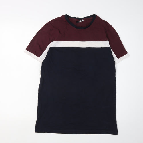 ASOS DESIGN Men's Colourblock T-Shirt, Size M, Multicoloured
