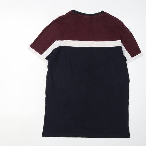 ASOS DESIGN Men's Colourblock T-Shirt, Size M, Multicoloured