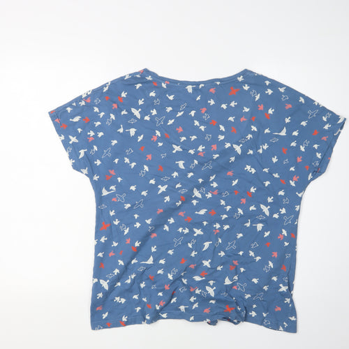 Marks and Spencer Women's Blue Bird T-Shirt Size 14