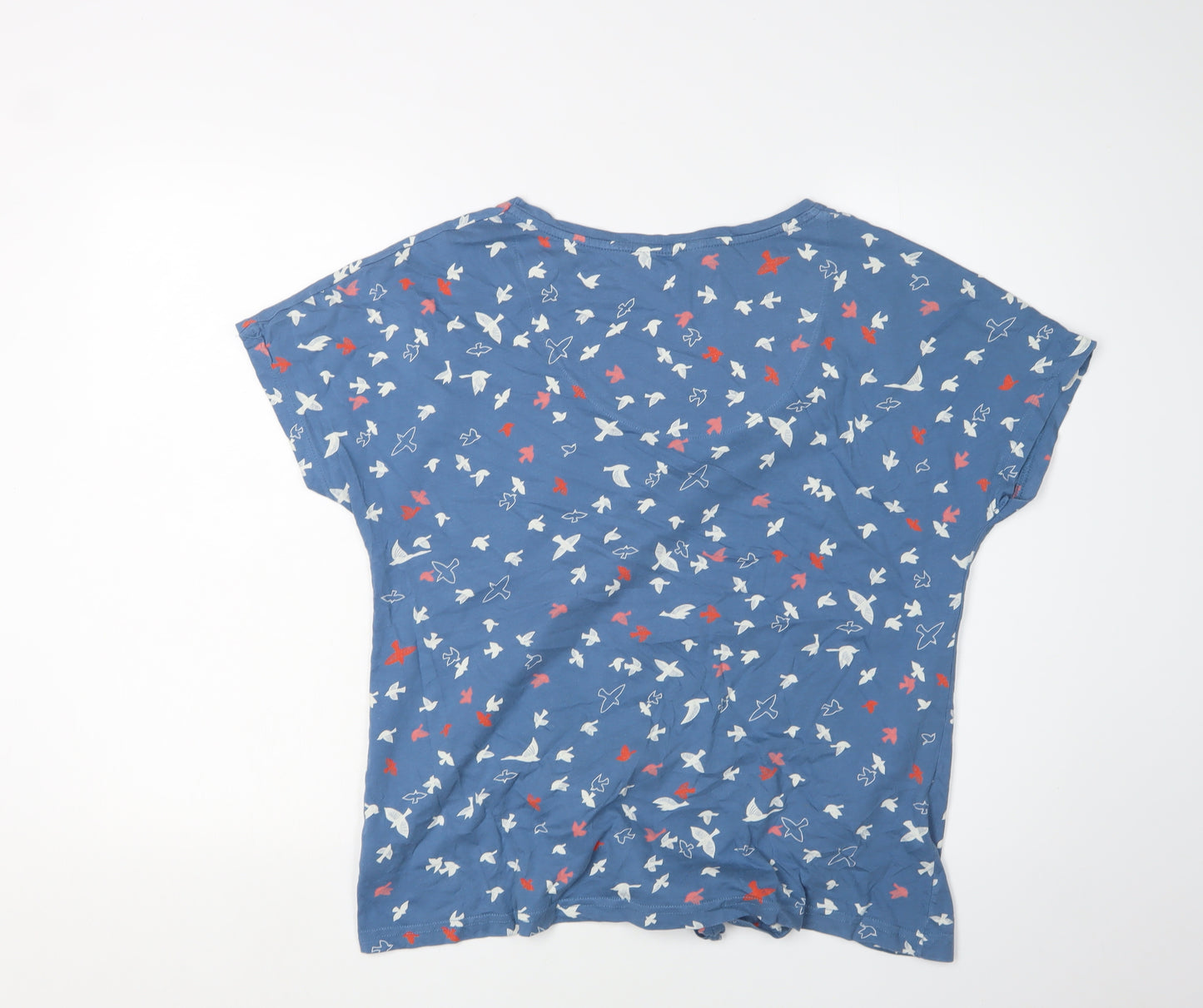 Marks and Spencer Women's Blue Bird T-Shirt Size 14