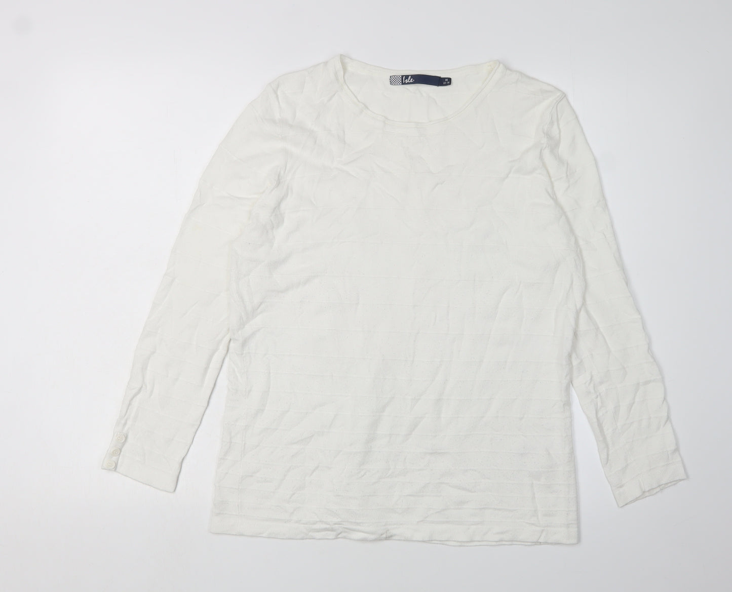 Isle Women's White Pullover Jumper M
