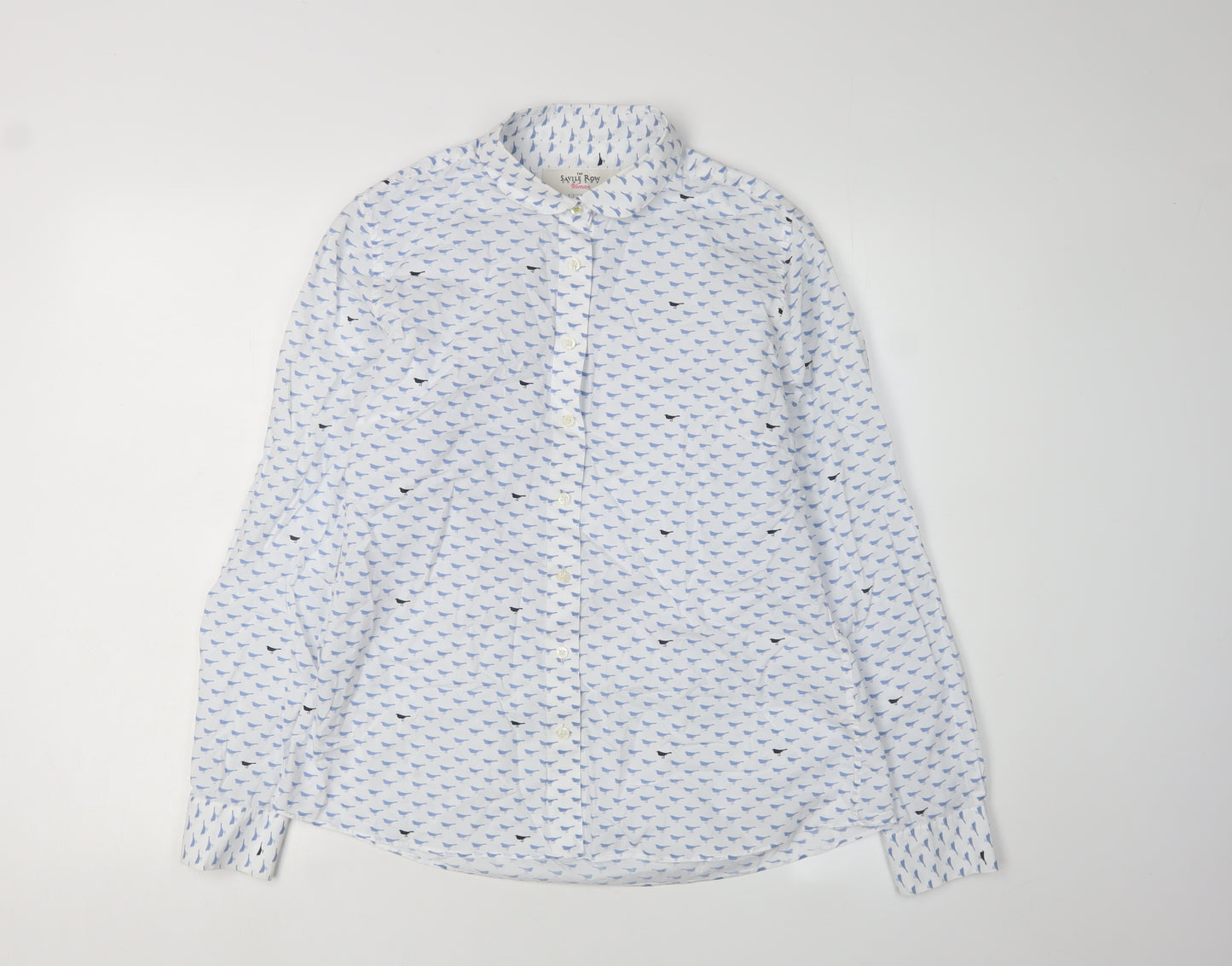 Savile Row Women’s White Button-Up Shirt Size 10