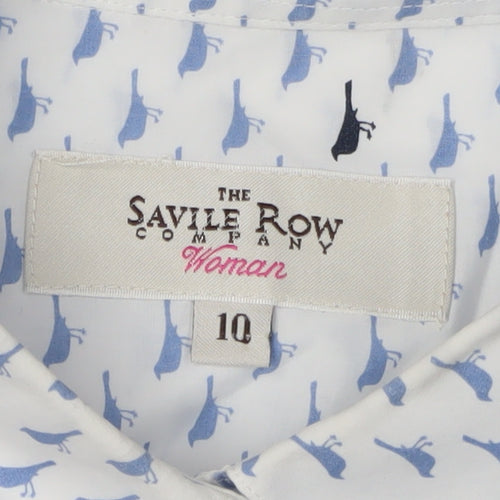 Savile Row Women’s White Button-Up Shirt Size 10