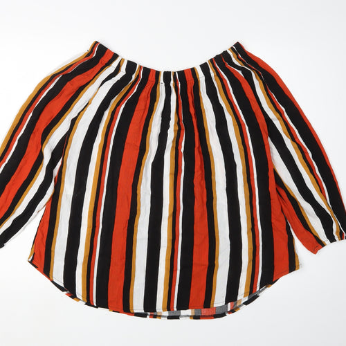 Select Women's Multicoloured Off the Shoulder Blouse
