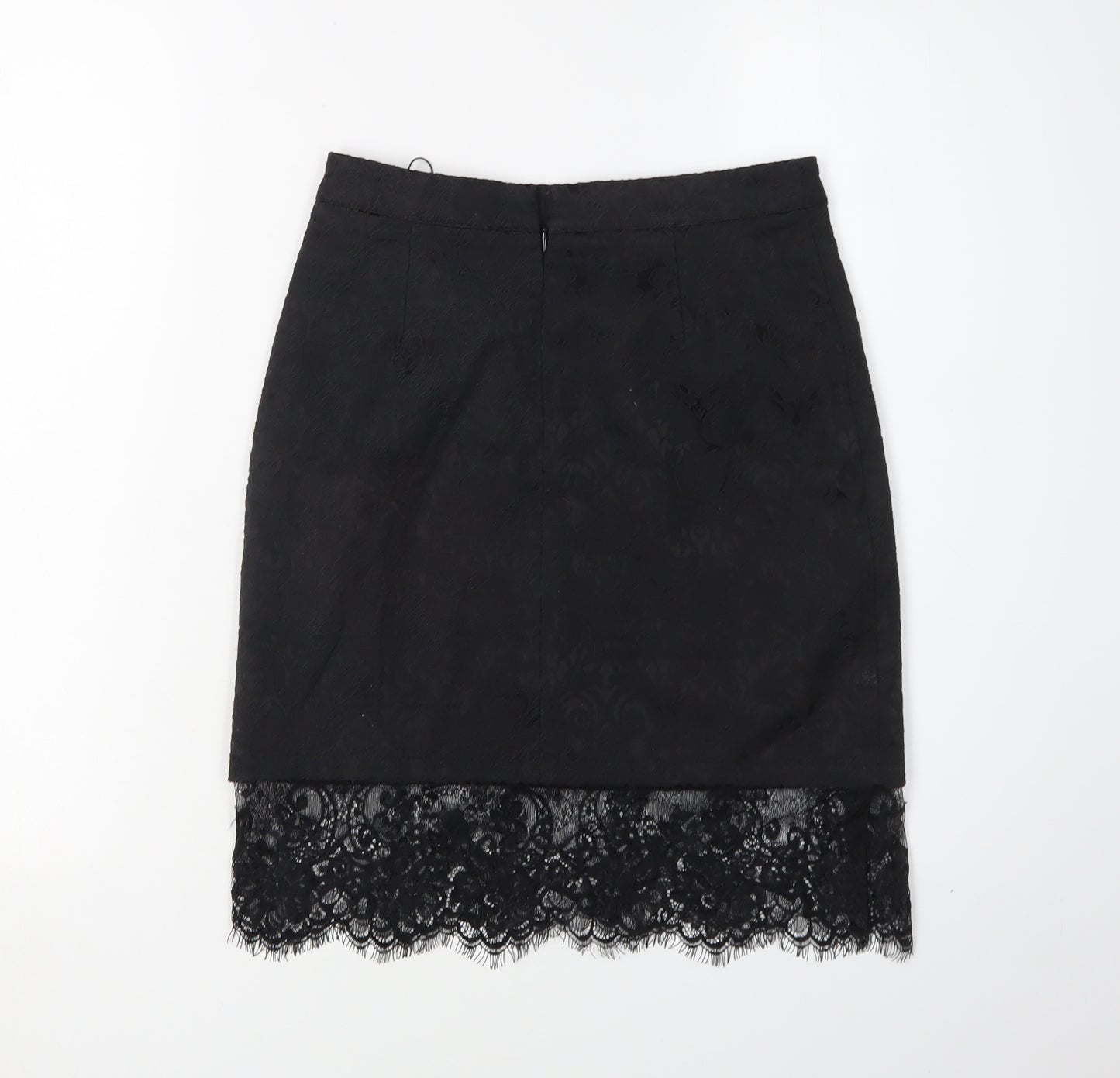 Missguided Women’s Black Lace Pencil Skirt Size 6