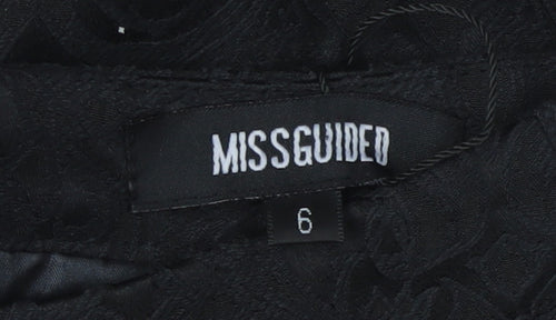 Missguided Women’s Black Lace Pencil Skirt Size 6