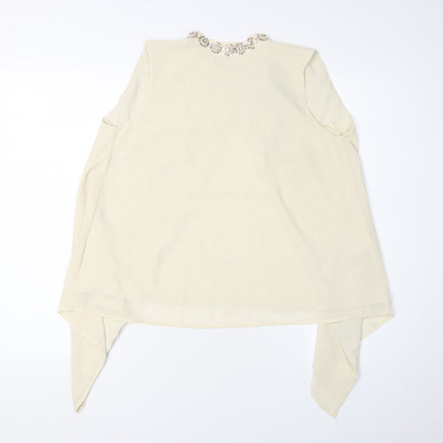 Marks and Spencer Women Beige Sleeveless Top, Size 8