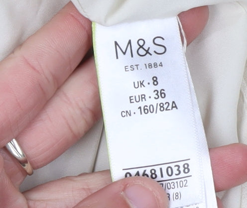 Marks and Spencer Women Beige Sleeveless Top, Size 8