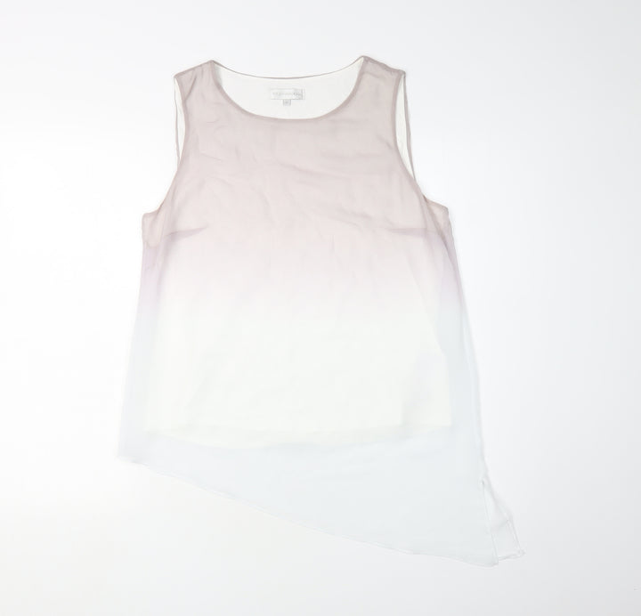 RJR John Rocha Women’s Ivory Sleeveless Tank Size 12