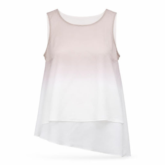 Front view of RJR.John Rocha Women’s Ivory Sleeveless Tank, size UK 12