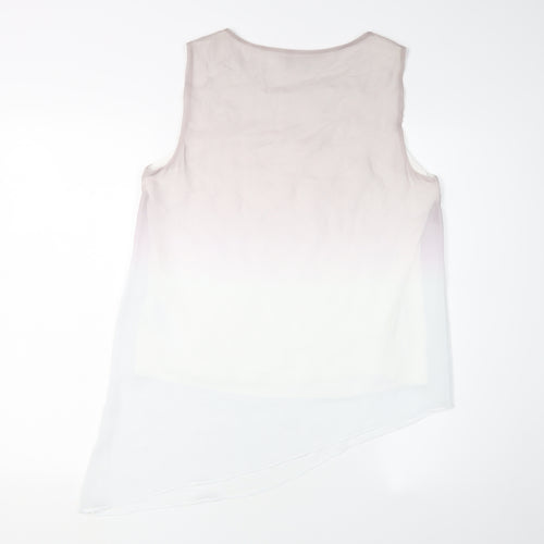 RJR John Rocha Women’s Ivory Sleeveless Tank Size 12
