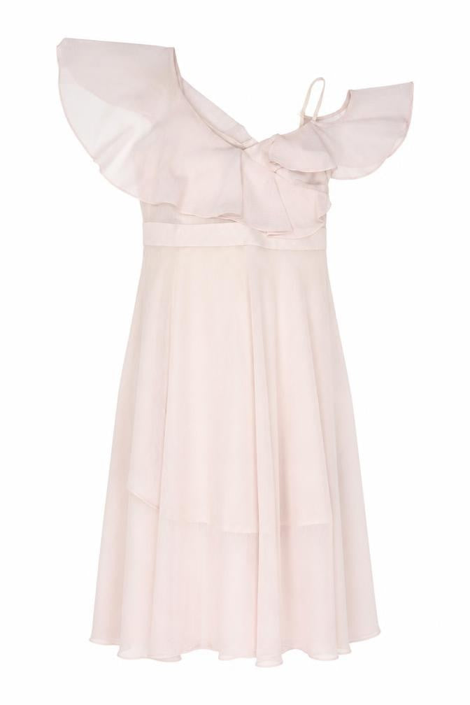 Coast Women Pink Fit & Flare Midi Dress 10