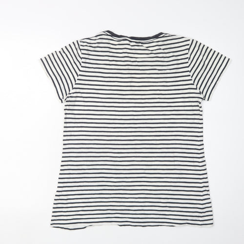 FatFace Women's Striped T-Shirt, Size 12, Casual, Multicoloured