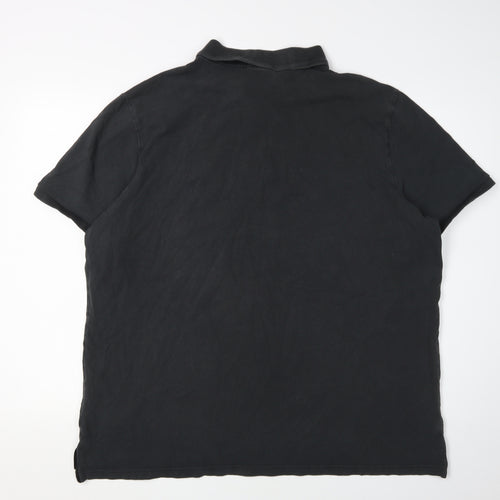 Nike Men's Black 2XL Polo Shirt with Logo