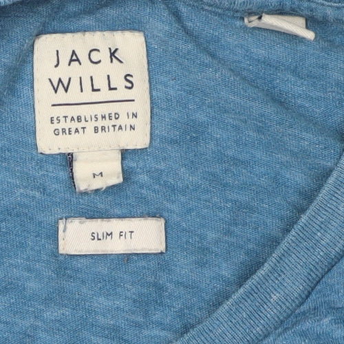 Jack Wills Men's Blue Slim Fit T-Shirt M
