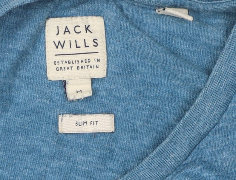 Jack Wills Men's Blue Slim Fit T-Shirt M