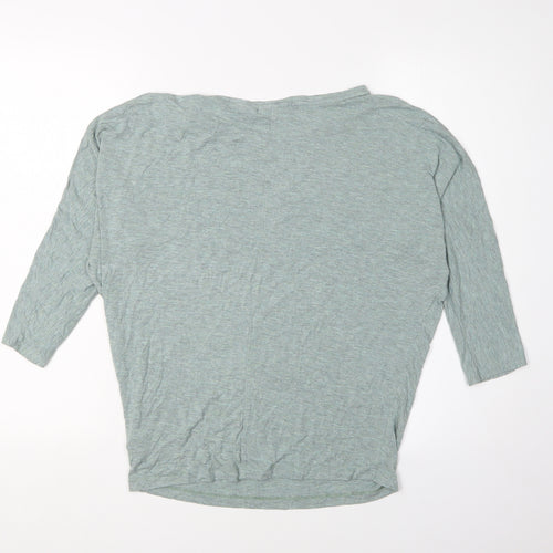 Tahari Women's Green 3/4 Sleeve Basic Blouse S