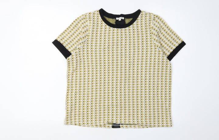 River Island Women's Multicoloured Geometric T-Shirt