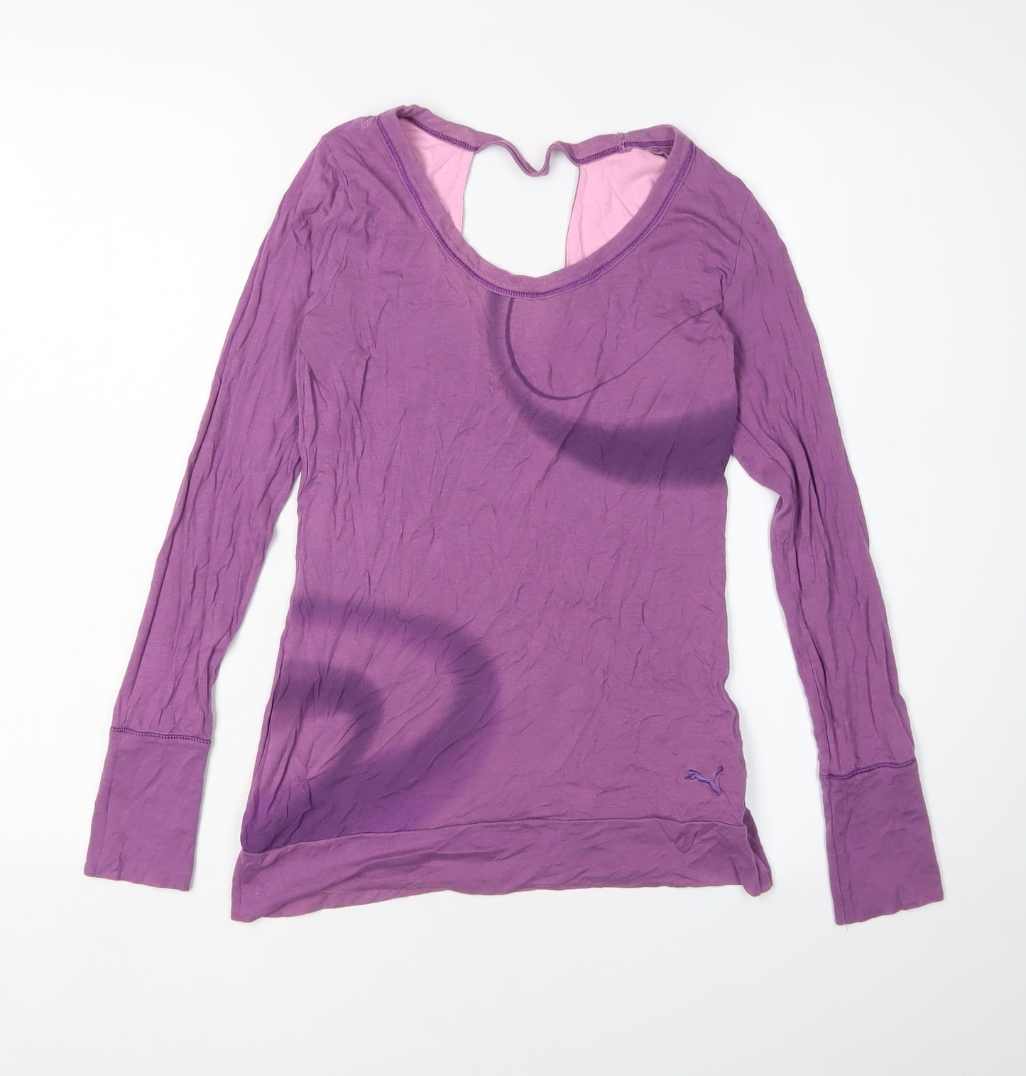 Puma Women's Purple Long Sleeve Activewear Top