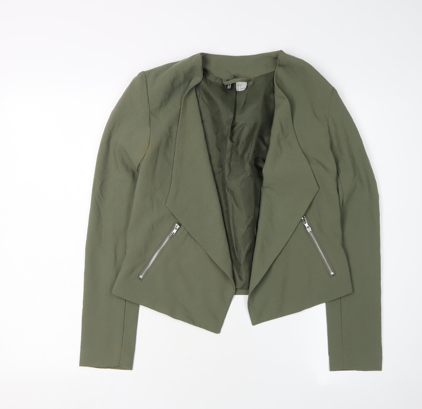 H&M Women’s Green Blazer, Size 6, Casual, Autumn/Spring