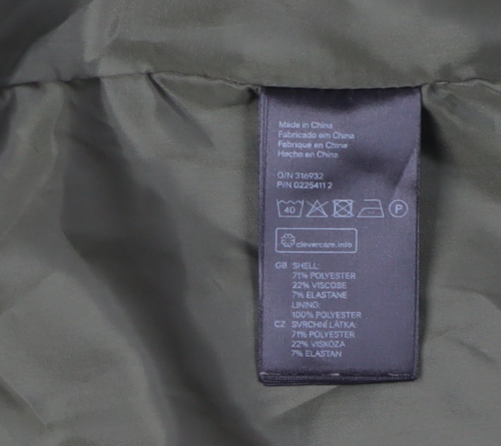 H&M Women’s Green Blazer, Size 6, Casual, Autumn/Spring