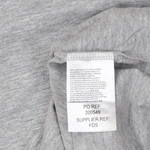 INTENSE Men's Grey Crew Neck T-Shirt Size S