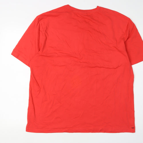 Slazenger Men's XL Red Cotton Crew Neck T-Shirt