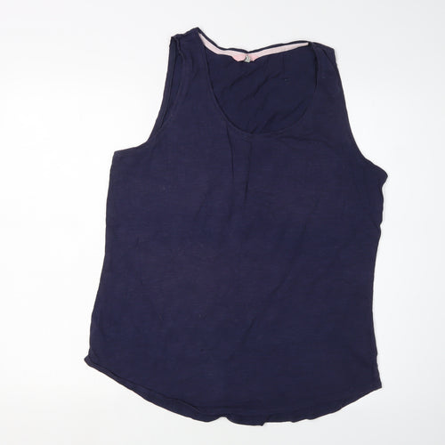 Joules Women's Blue Tank Top - Size 16, Scoop Neck