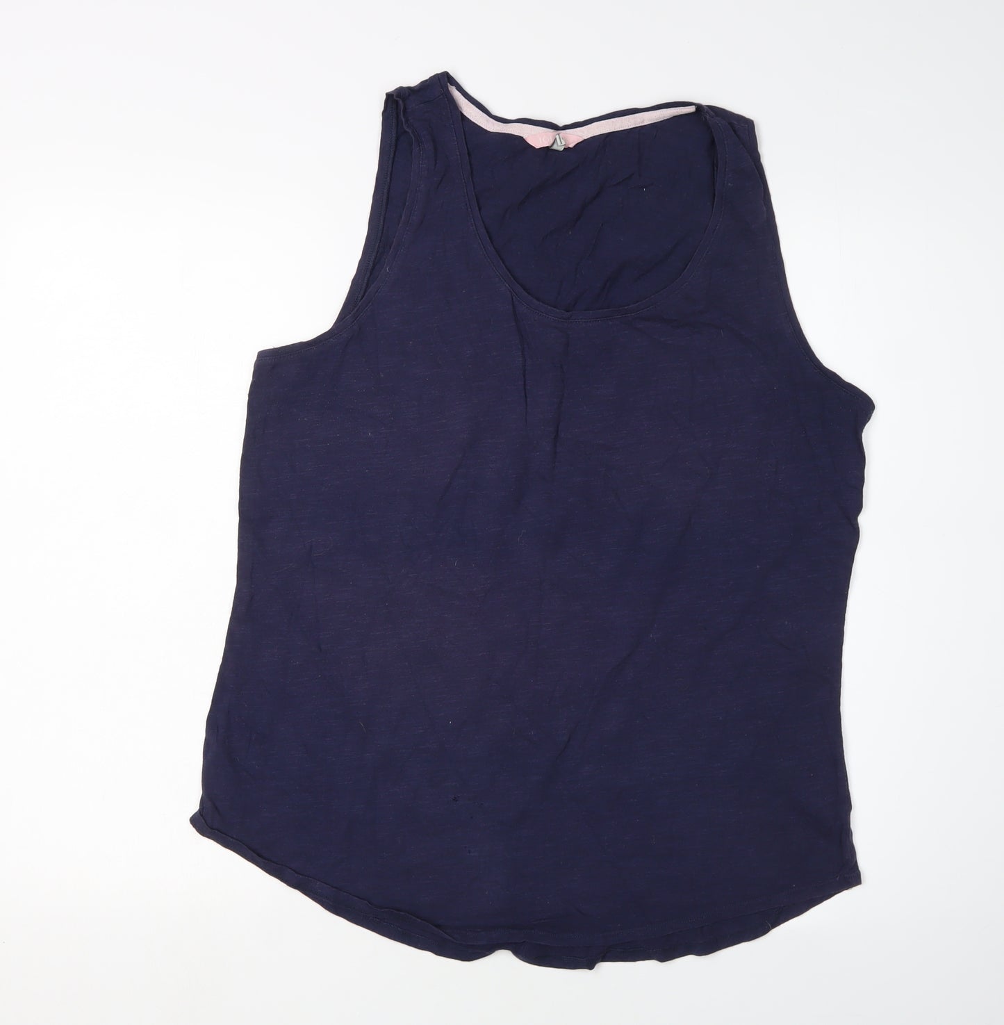 Joules Women's Blue Tank Top - Size 16, Scoop Neck