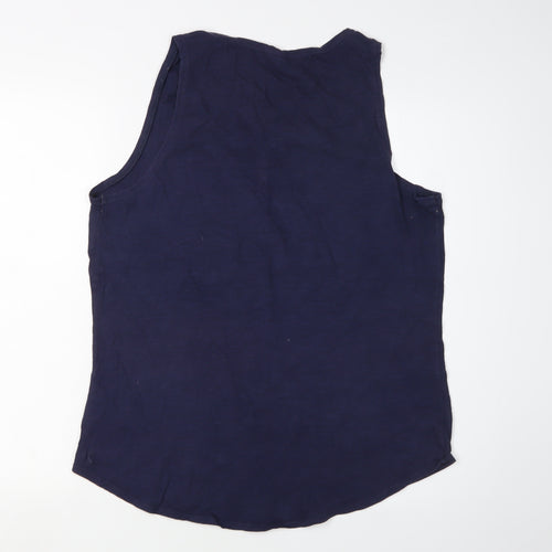 Joules Women's Blue Tank Top - Size 16, Scoop Neck