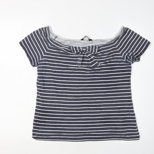 Dorothy Perkins Women's Multicoloured Stripe Top Size 16