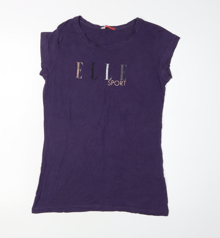 ELLE Women's Purple T-Shirt Size 10
