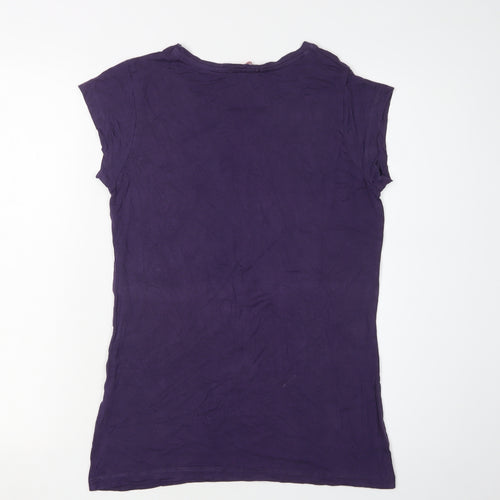 ELLE Women's Purple T-Shirt Size 10