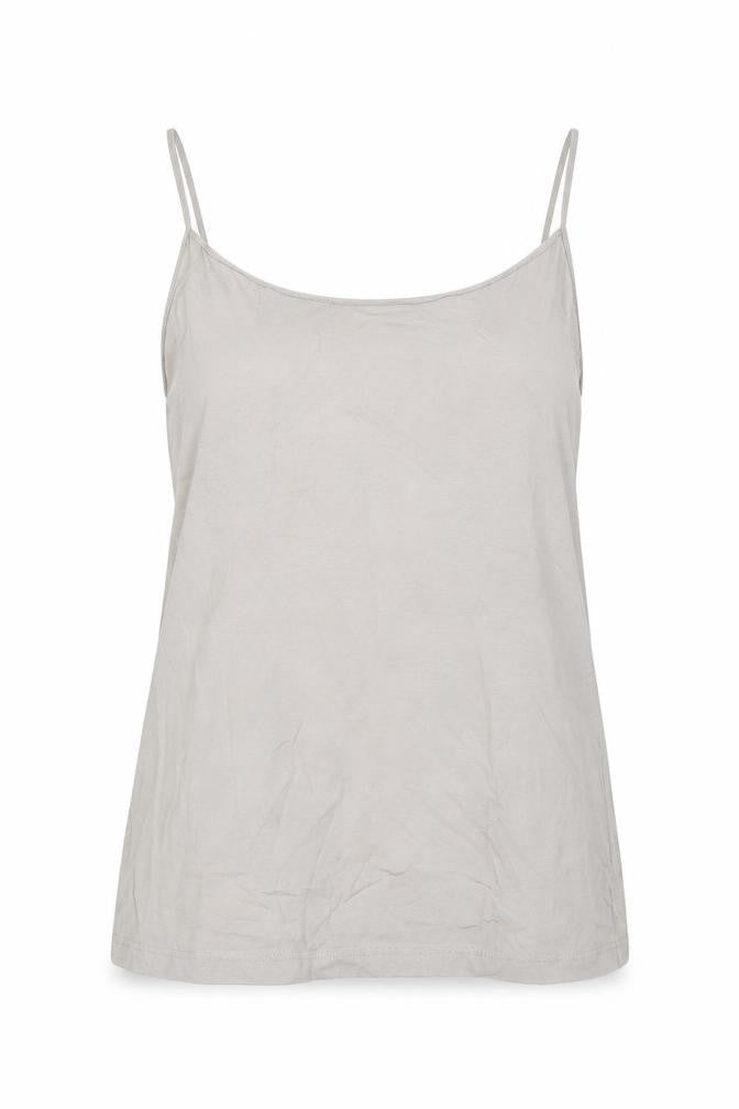 Front view of Crea Women's Beige Camisole Tank Top, size 12