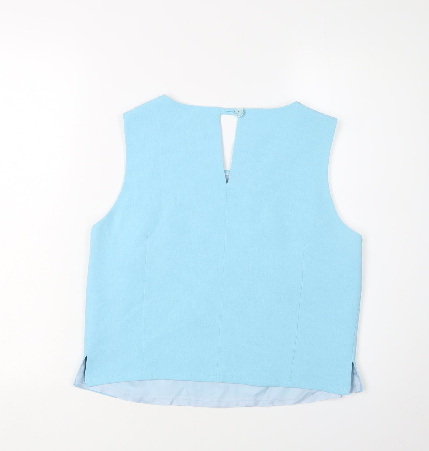 Libra Women's Blue Tank Top Size 12 Scoop Neck