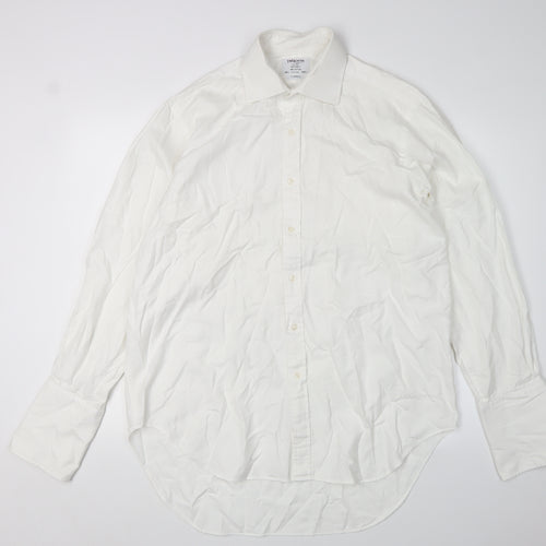 TM Lewin Men's White Long Sleeve Dress Shirt 16.5