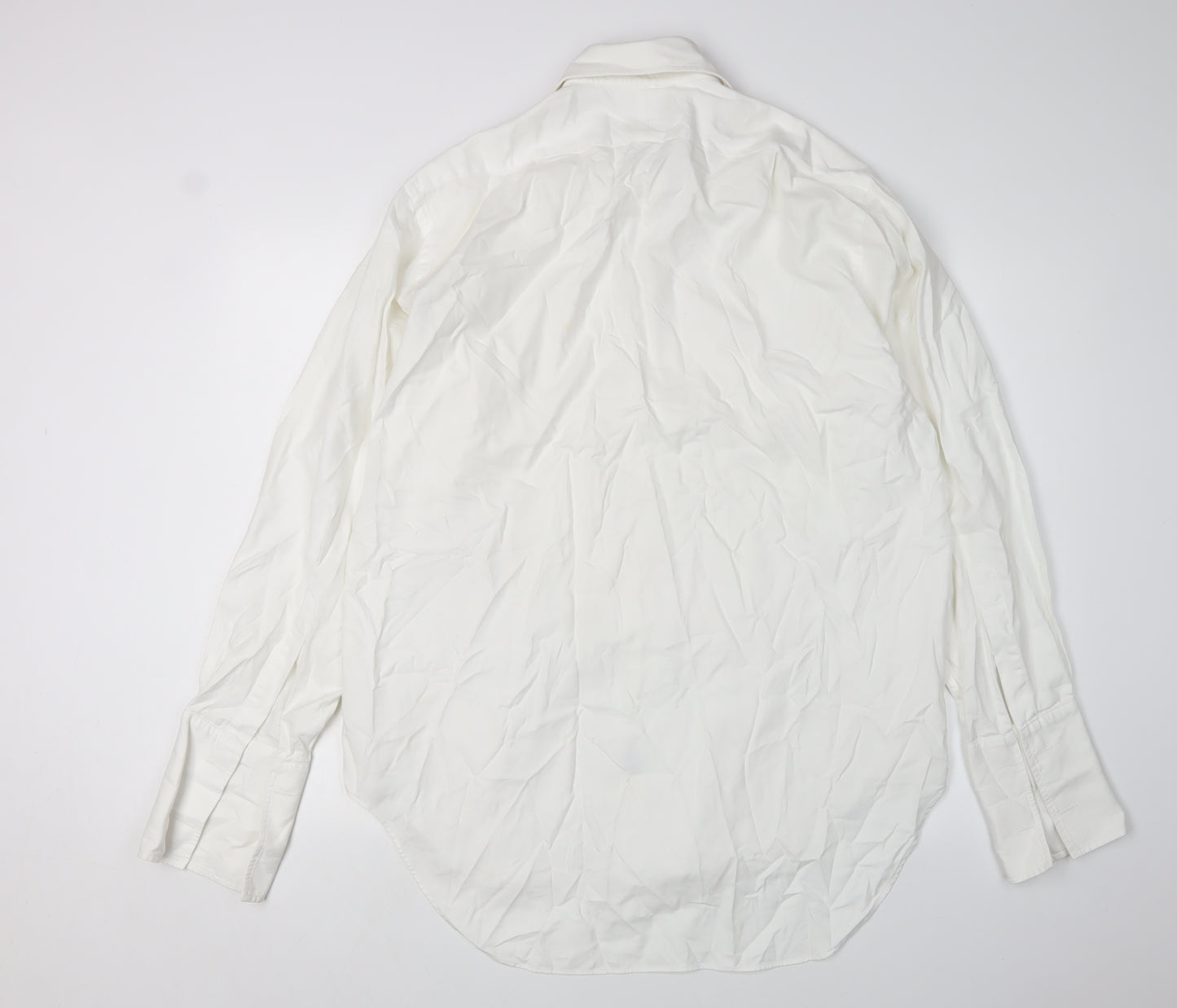 TM Lewin Men's White Long Sleeve Dress Shirt 16.5