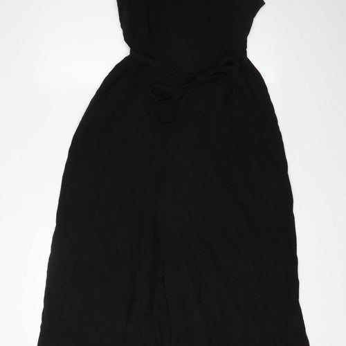 H&M Women's Black Wide-Leg Jumpsuit, Size 16, Casual