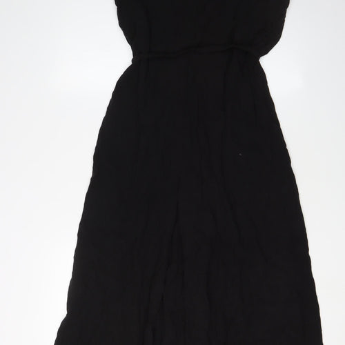 H&M Women's Black Wide-Leg Jumpsuit, Size 16, Casual