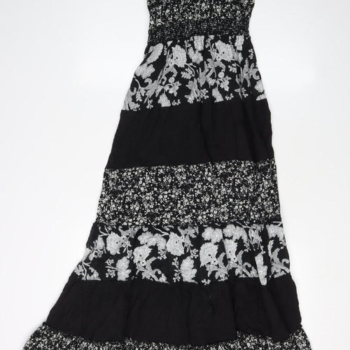 AX Paris Women's Black Floral Maxi Dress Size 12
