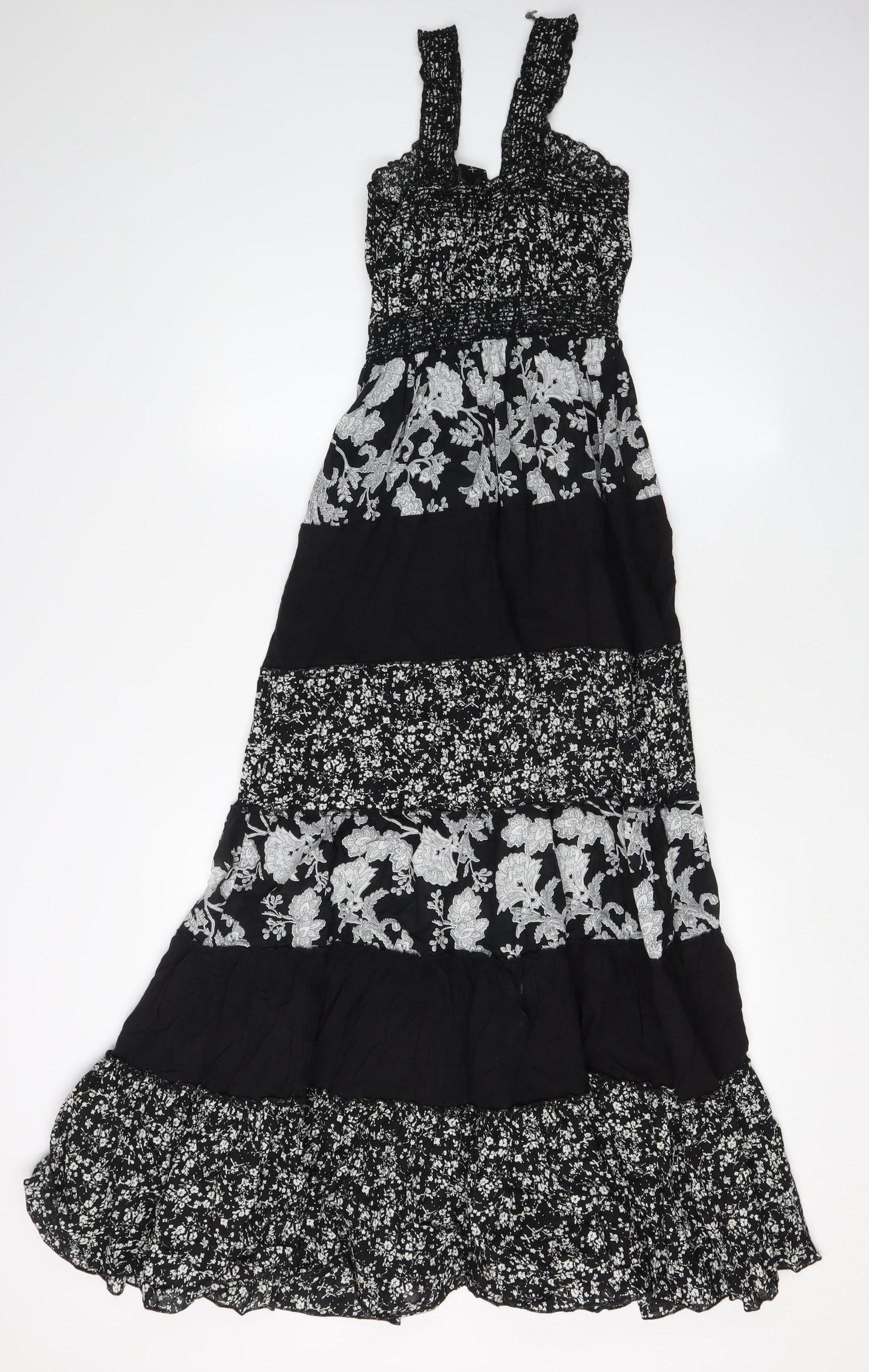 AX Paris Women's Black Floral Maxi Dress Size 12