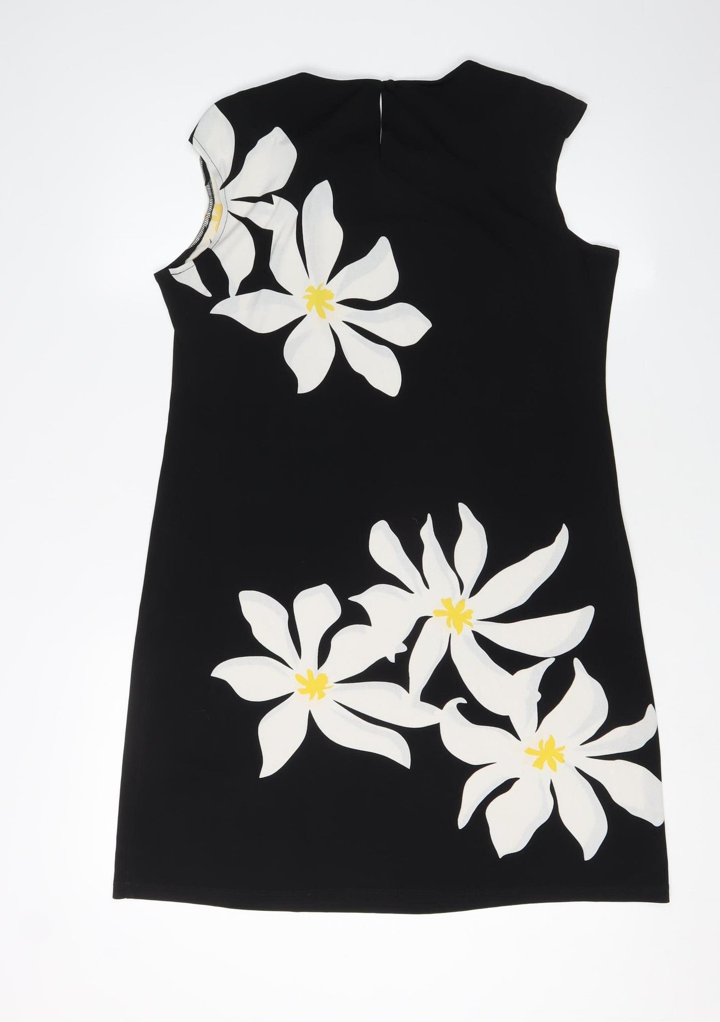 Wallis Women's Black Floral Shift Dress Size 12