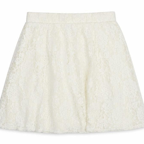 Yessica Women's Ivory Lace A-Line Skirt, Size S