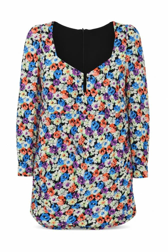 Front view of Zara Women's Multicoloured XL Sheath Dress