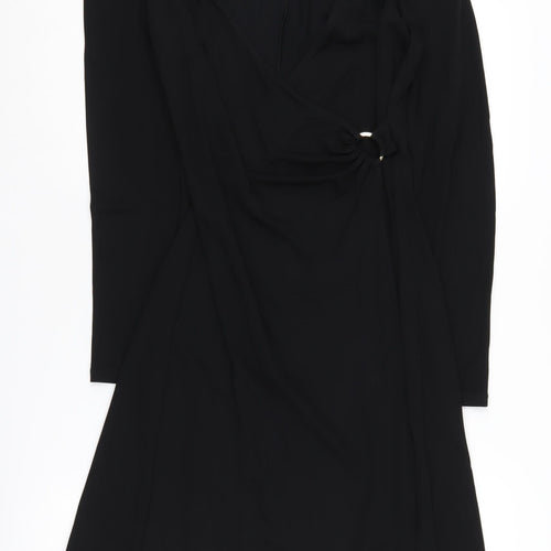 Pennyblack Women's Black Wrap Dress Size 8