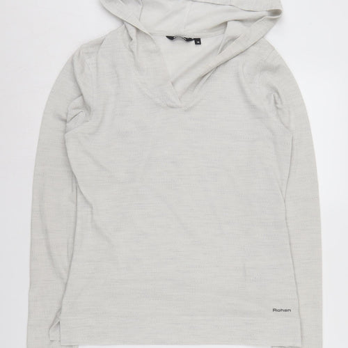 Rohan Grey Women's Merino Wool Hoodie Size 10