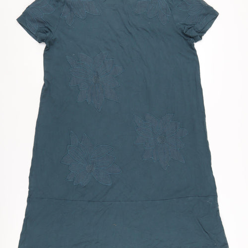 White Stuff Women’s Blue Floral Shift Dress Size 16